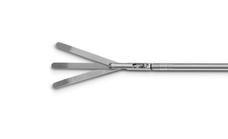 Pinza de disección de tres ramas (tres puntas) de 5 mm - Marca Mindray