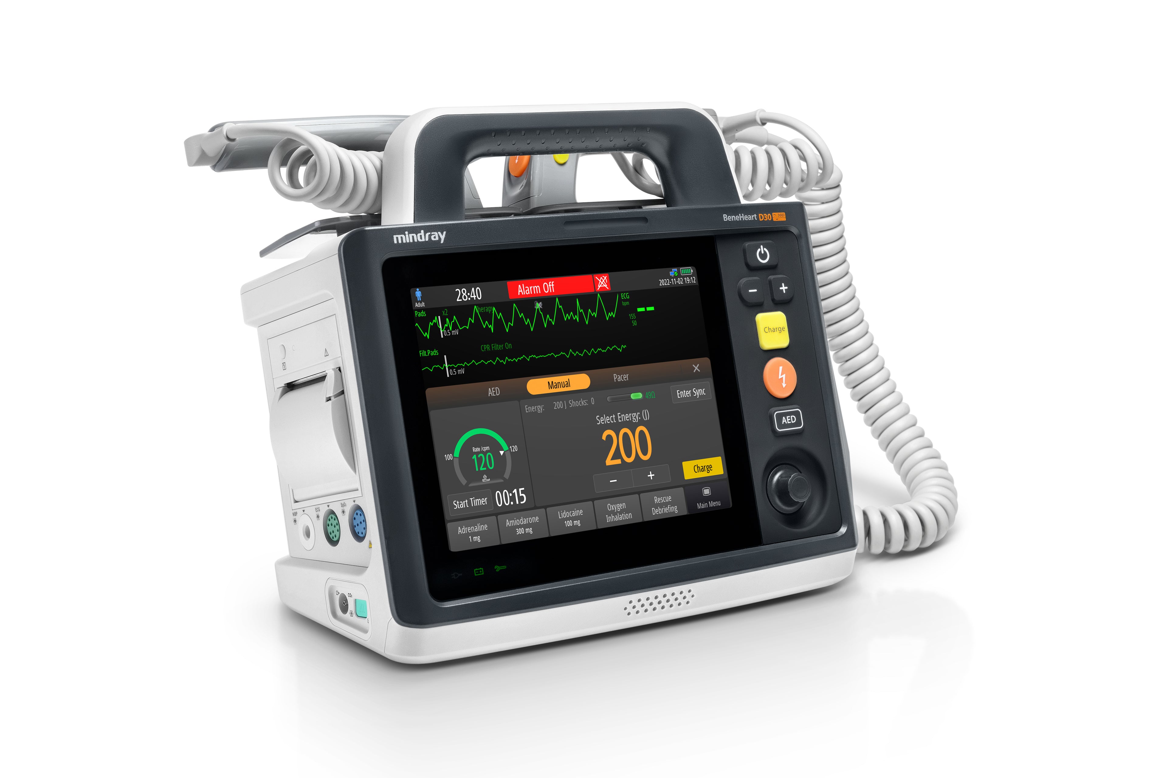 BeneHeart D30 Monitor 4 en 1 Desfibrilación Manual, DEA y Marcapasos / BeneHeart D30 Marca Mindray
