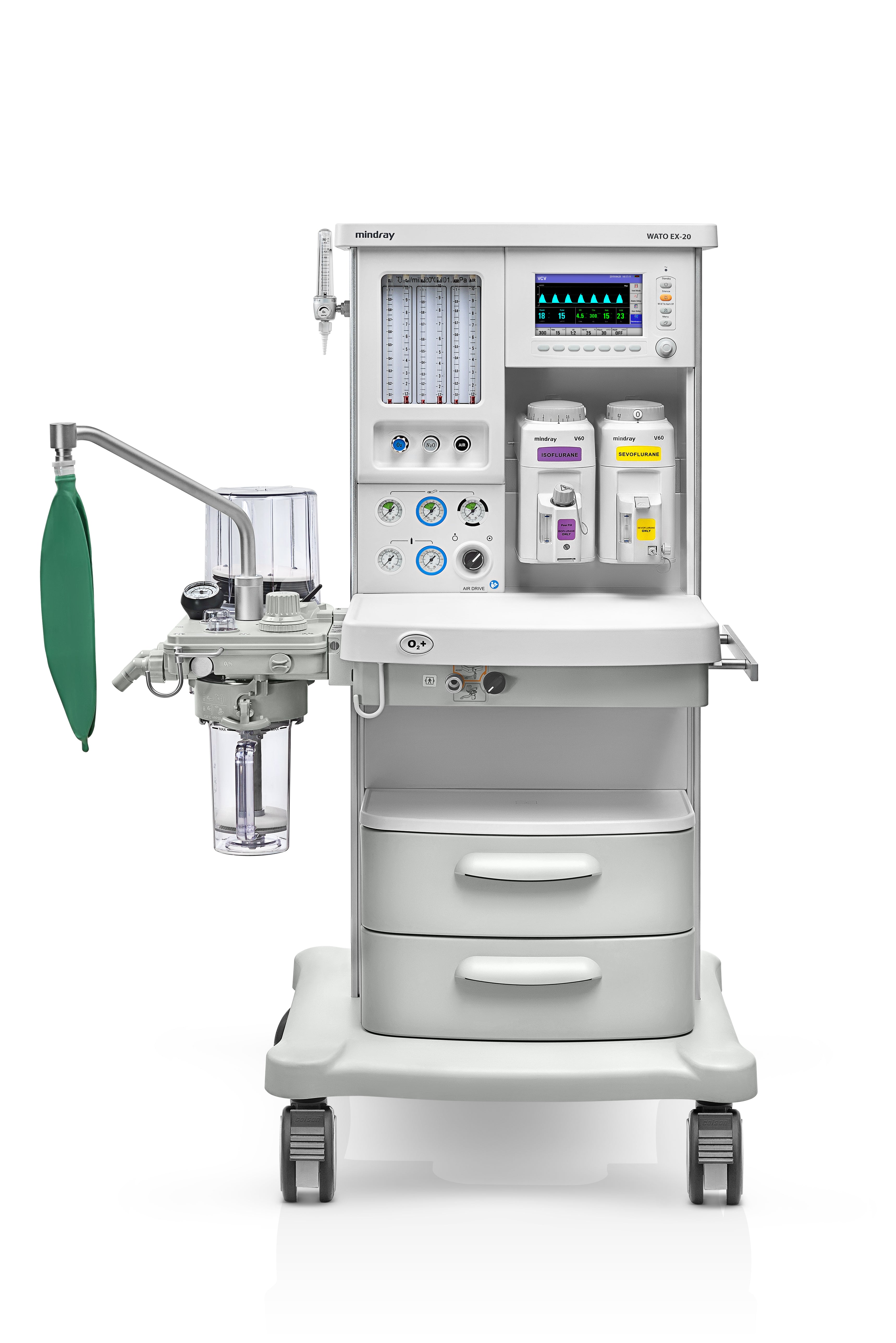 Máquina de anestesia Wato EX20 con vaporizador de sevoflorane
