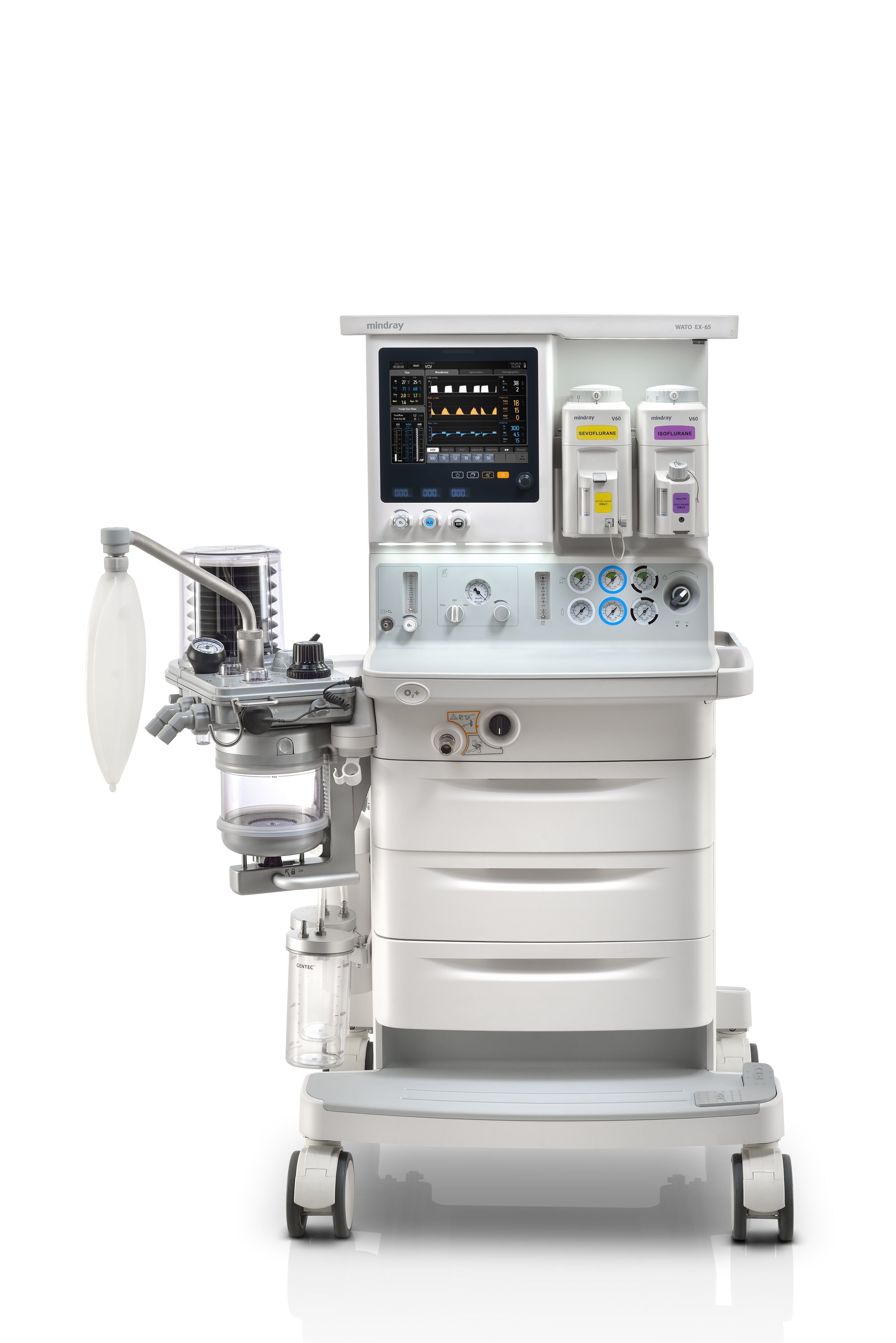 Máquina de anestesia Wato EX65 configuracion estándar con vaporizador de sevoflorane