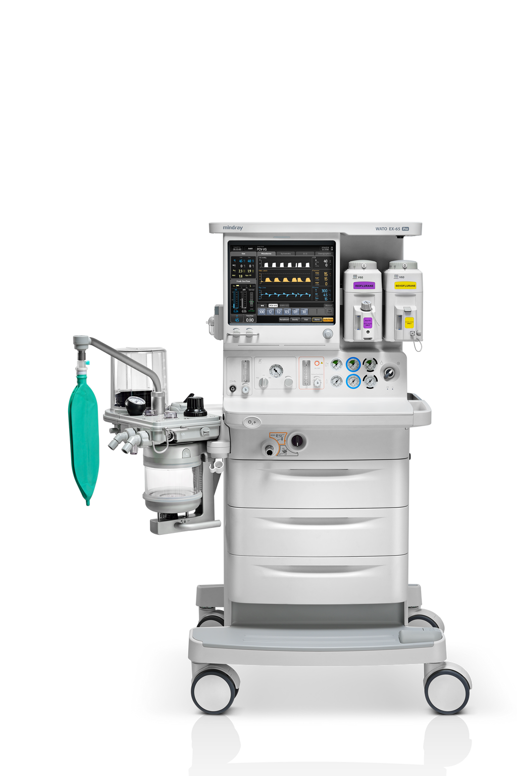 Máquina de anestesia Wato EX65 configuracion estándar con vaporizador de sevoflorane